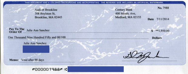 Check scam